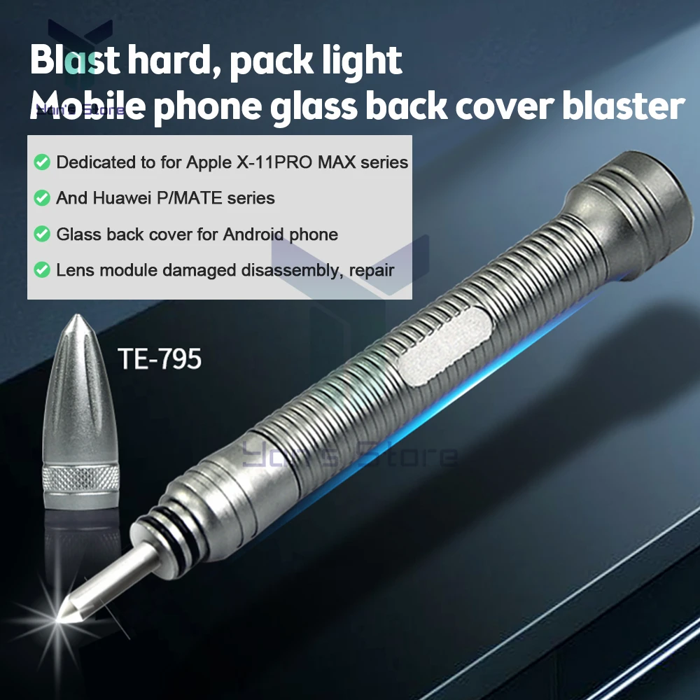 Blasting Pen Break Crack Demolishing Pen Back Cover Camera Glass Lens For iPhone 8 13 Pro Xiaomi Phone Repair Blasting Tools
