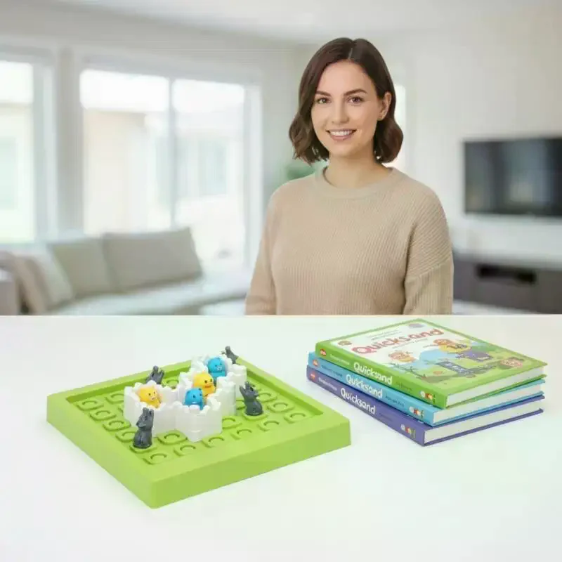 Huarong Road Game Intellectual Brain Teaser Puzzles Educational Traffic Busy Toys