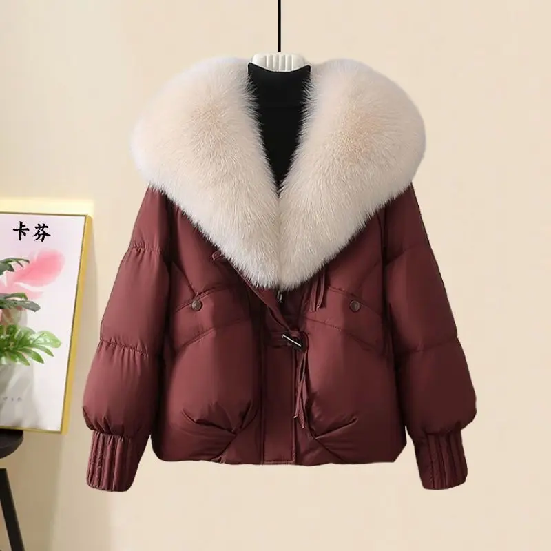 

Trendy Cotton Jaet Outerwear Loose Fur Collar Design Bread Cotton Coat Sli Good Looking New Arrival Winter Commute Sle