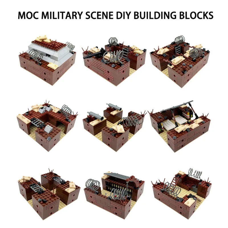 

Diy Assembly Small Particle Building Block Toys Moc Military Scene Simulation Puzzle Toy Building Block Accessories