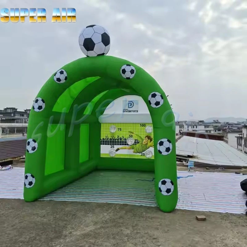 Cadre de but de football gonflable portable en plein air, design merveilleux, innovant, pour fête sportive pour enfants