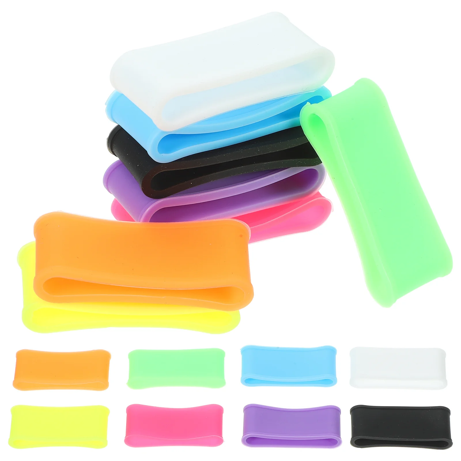 16 قطعة مضرب بدمنتون قبضة خواتم دائم مقاومة للاهتراء سيليكون العصابات لحماية Overgrip مقبض عدم الانزلاق #2