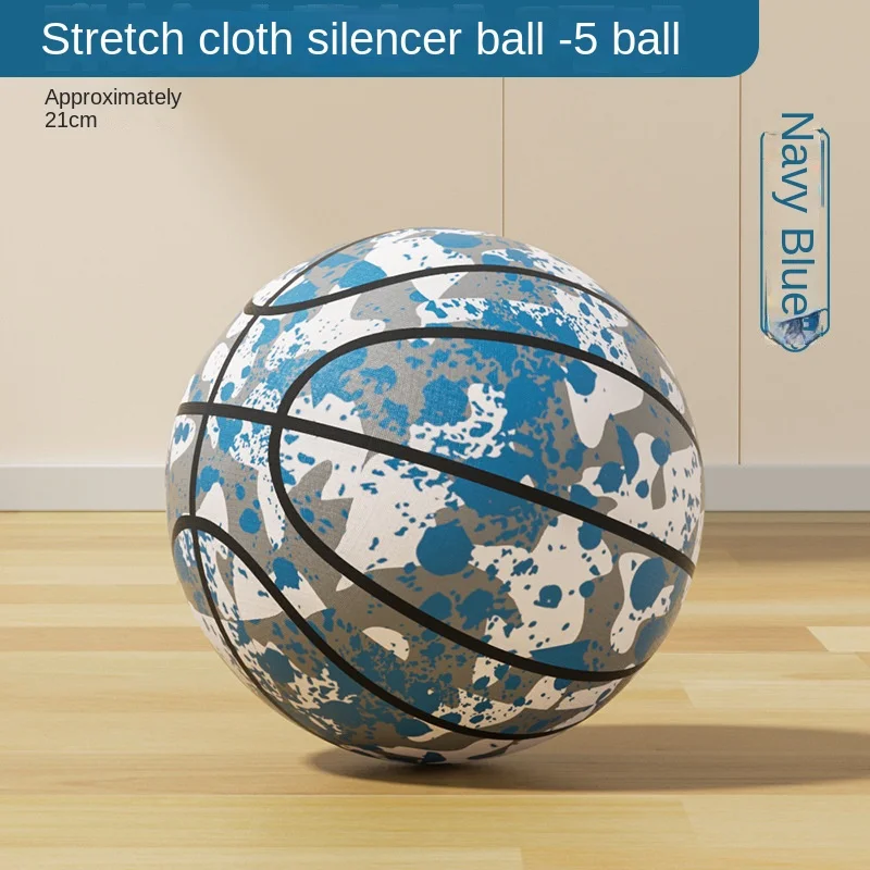 Cubierta de tela, esponja de baloncesto silenciosa, pelota silenciosa de alta elasticidad, juguete para interiores