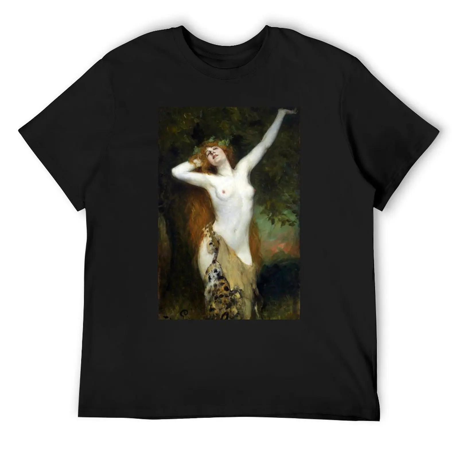 

Bacchante - Ferdinand Leeke T-Shirt designer shirts graphic shirts Man t-shirt Men's cotton t-shirt