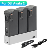 For DJI AVATA 2 Charger 3-Way Charging Hub Intelligent Flight Battery Charging Butler Manager For DJI Avata 2 Drone Accessories