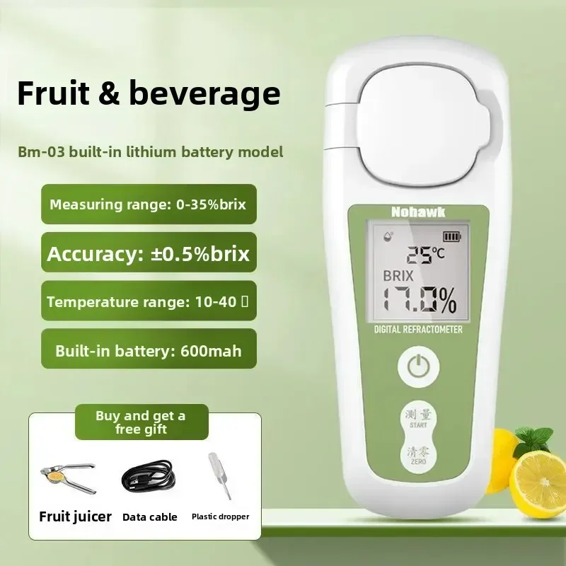 

New Digital Sugar Meter Fruit Sugar Refractometer Sweetness Tester Fruit Sugar Detection Sweetness Metertool