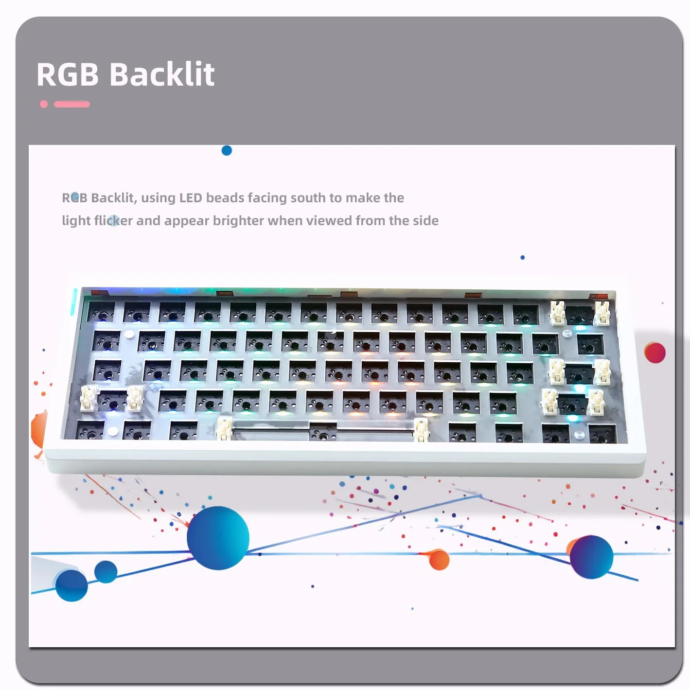 GMK61 Wireless Mechanical Keyboard Kit - Tri-Mode, Hot-Swappable, RGB