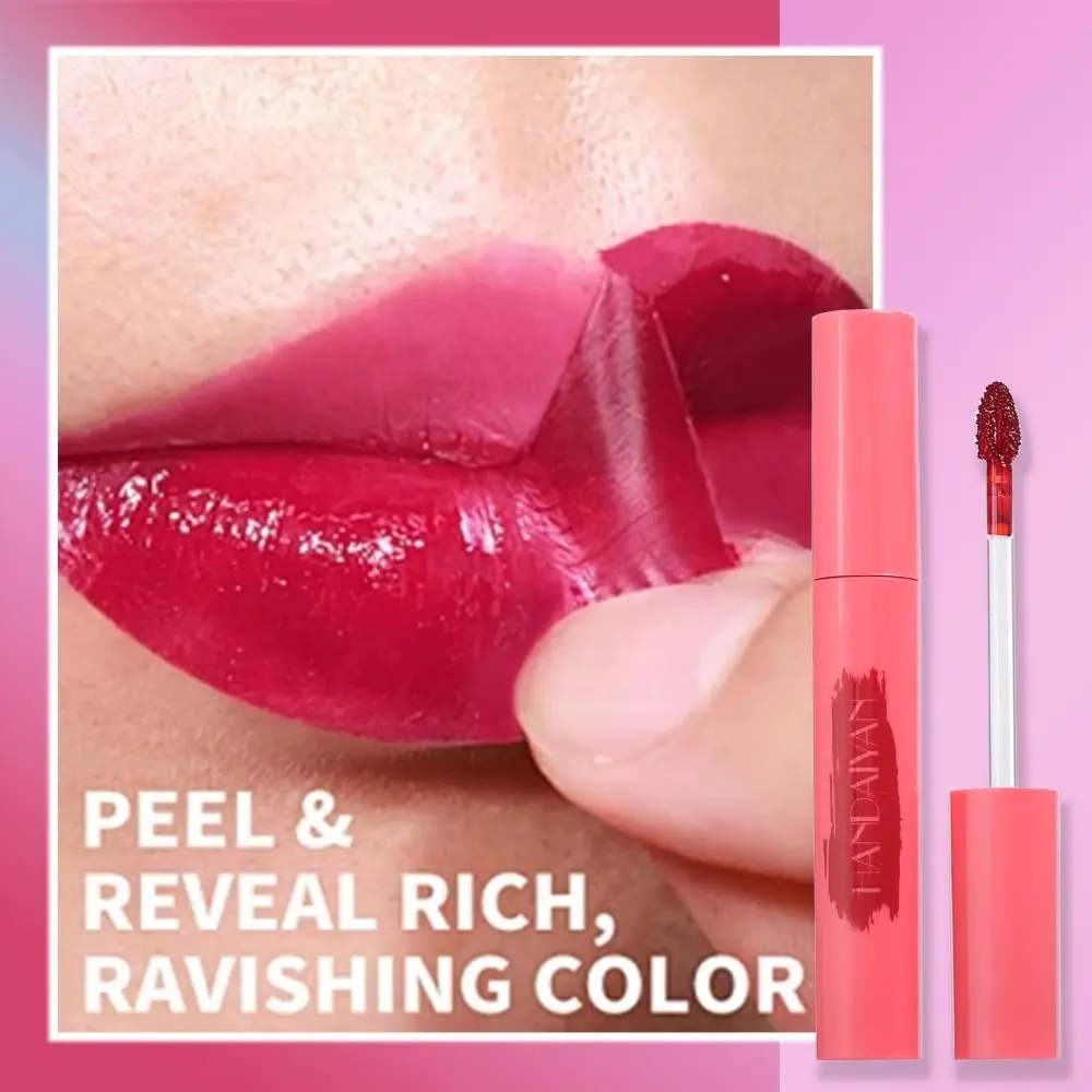 Long Lasting Matte Lip Stain Peel Off Masque Waterproof Transfer Proof Peel Off Lip Stain 6 Colors Peel Lip Tint