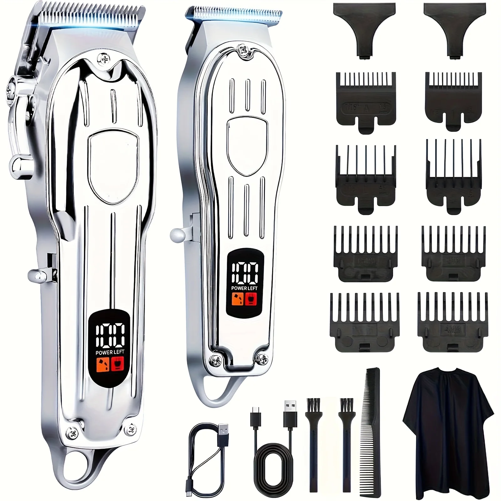 Mens Grooming Barber - USB Şarj Edilebilir Saç Kesme Makinesi