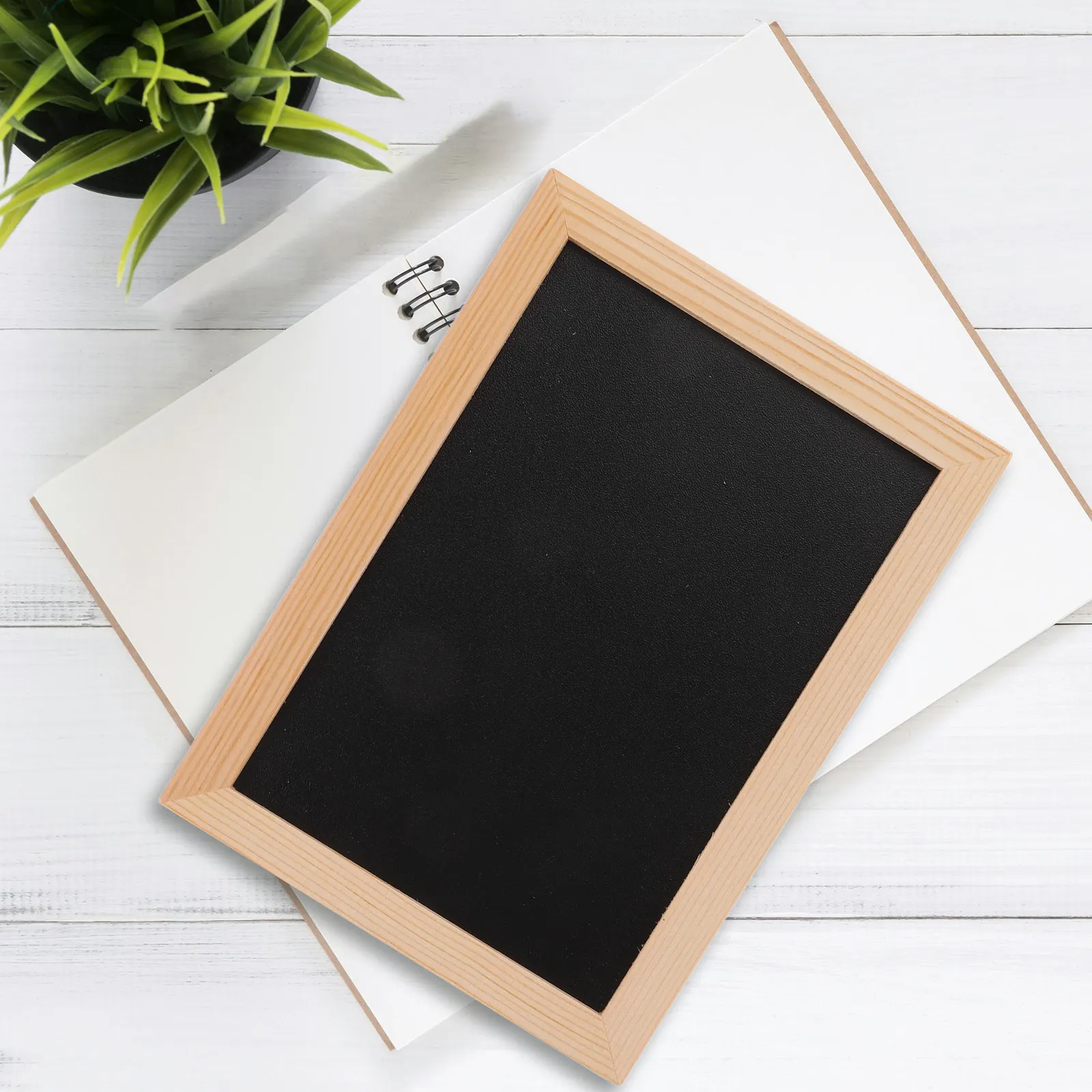 Message Board Mini Chalk Boards Decoration Double Sided Hanging Chalkboard Signs Double-sided Blackboard Display Wall