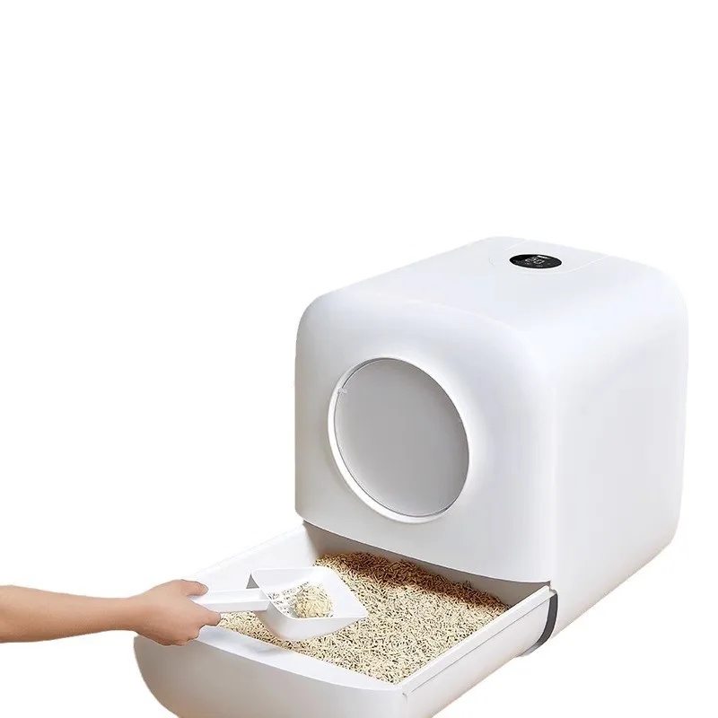 

Automatic cat litter box, fresh air electric intelligent deodorizing cat litter box, fully enclosed anti-splash cat toilet