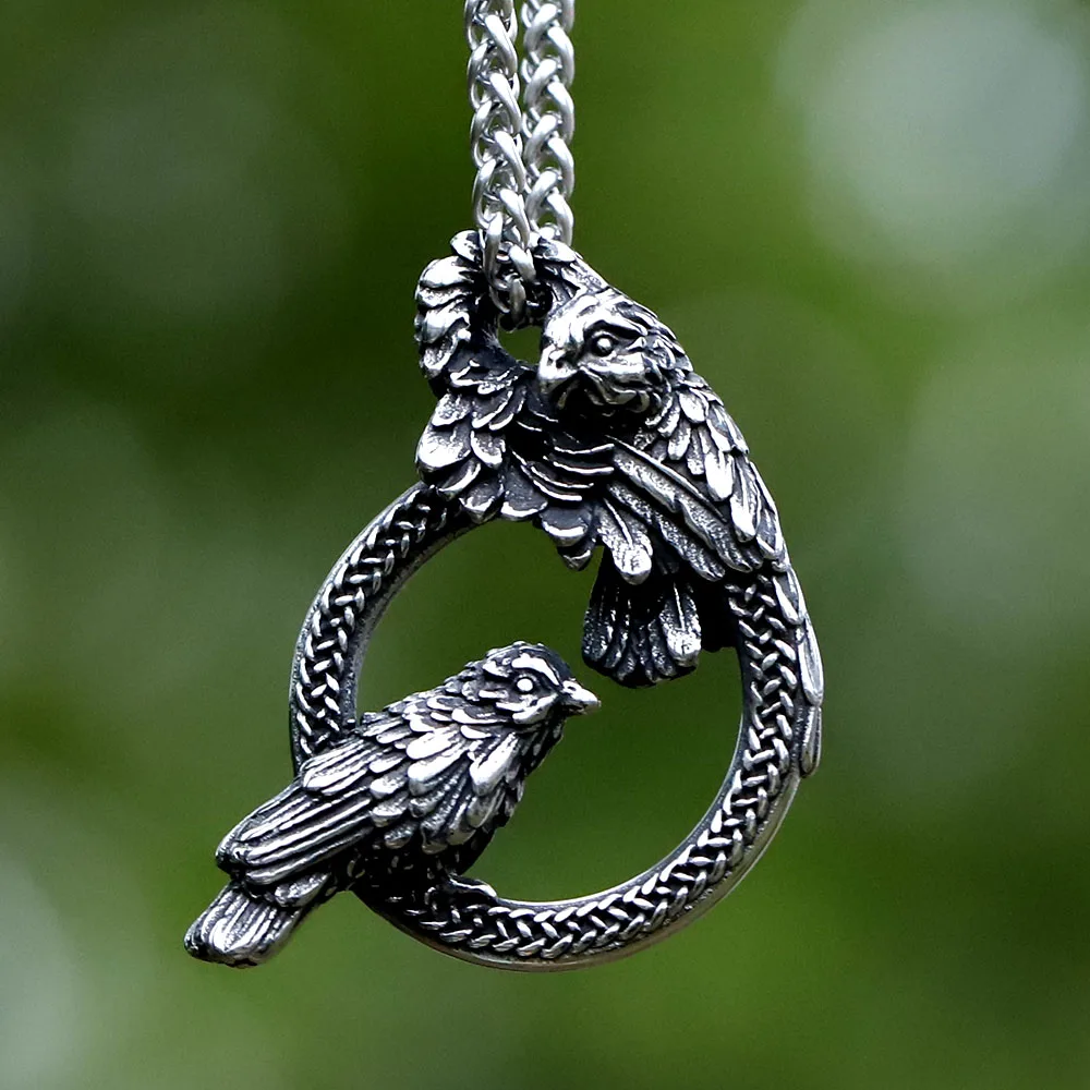 

2023 New Fashion Simple Viking amulet Pendant bird Animal for man stainless steel jewelry for gift free shipping