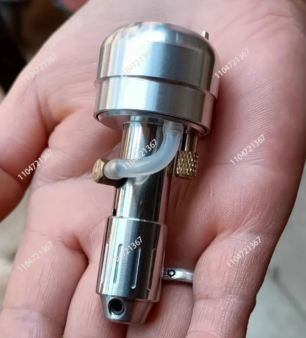 

Pneumatic Push Knife, Metal Lindsay Engraving, Engraved Gold Handle, Standard Head Changeable Hand Control Model