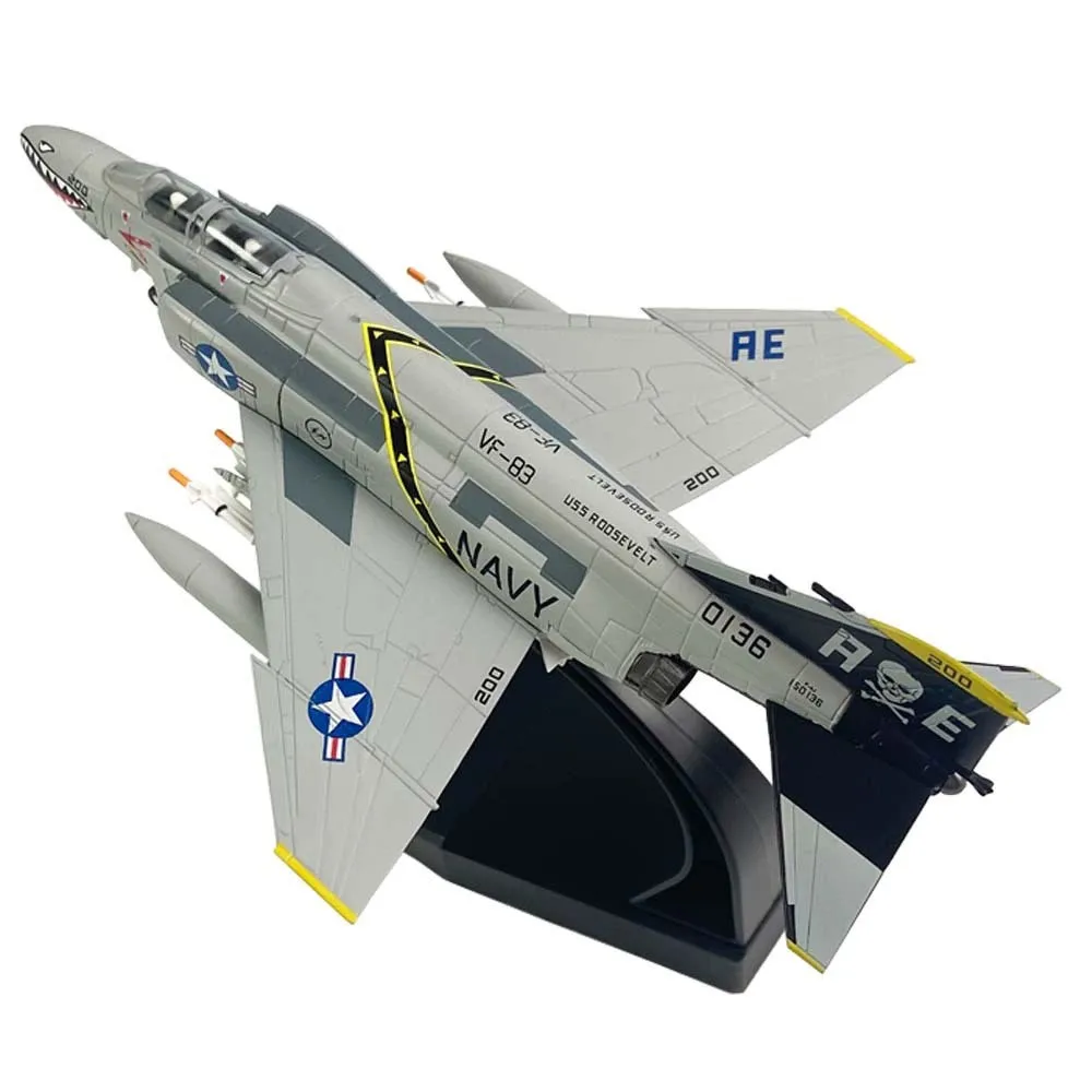 1/100 Scale Aircraft US F4C F-4C Phantom Fighter Diecast Metal Airplane Plane Aircraft Model For Collection Gift