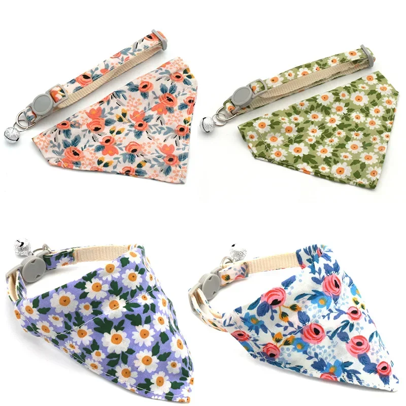 Bufanda ajustable para el cuello de perro, pañuelo para cachorros, gatos y gatitos, accesorios para perros pequeños
