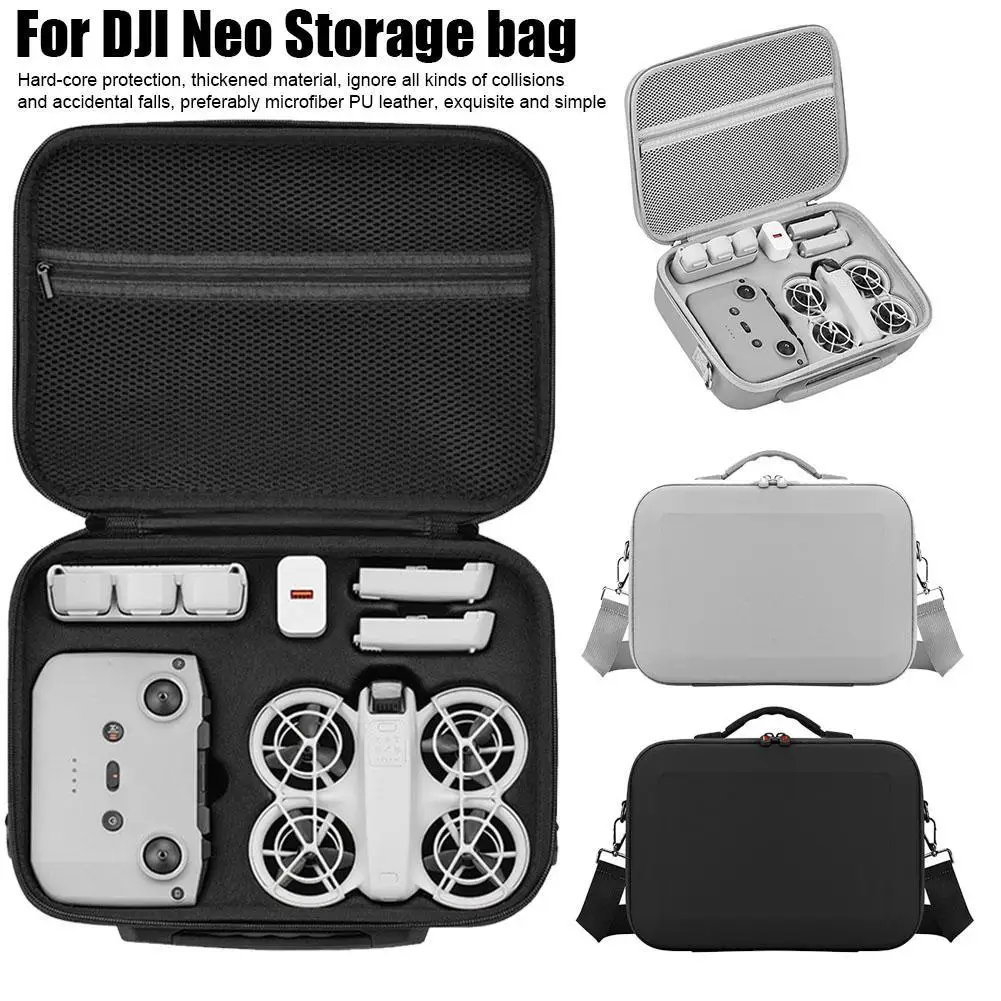 For DJI Neo Drone Storage Bag Anti Fall Anti-collision Portable Suitcase Waterproof Two-way Zipper Handbag Protective Accessory