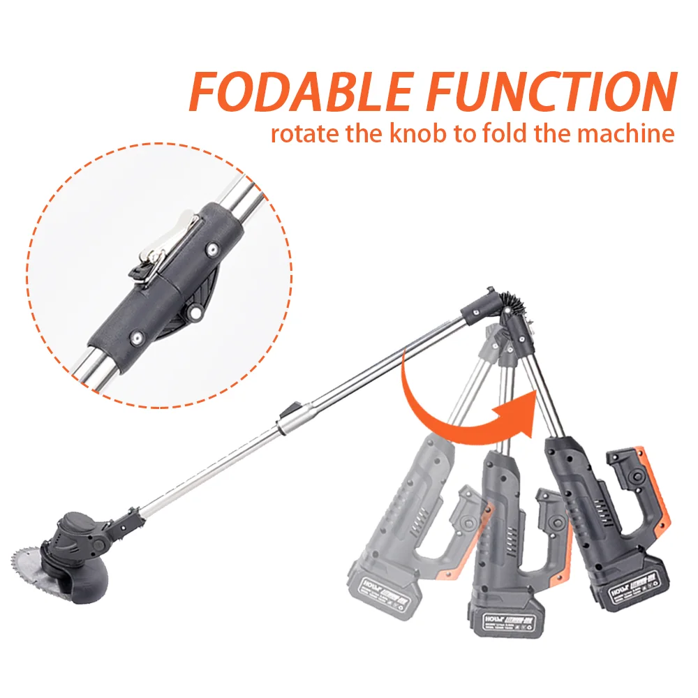 Imagem -04 - Elétrica Cordless Grass Trimmer Portátil Cortador de Grama Cortador Ajustável Weeder Poda sem Bateria Jardinagem Ferramenta para Makita 18v