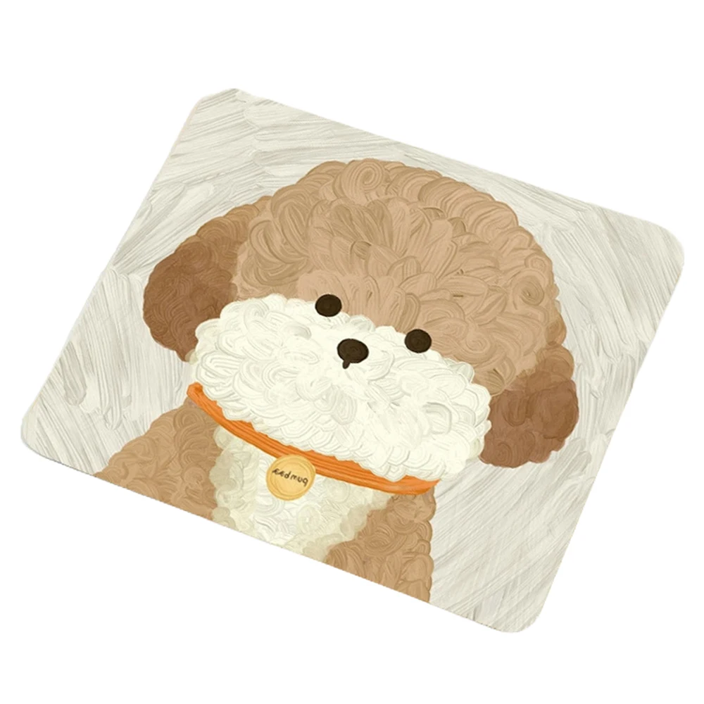 

VIKAMA Cartoon Diatom Mud Small Mouse Pad Girls Computer Table and Chair Game Pad Non-Slip and Dirty Floor Mat Kitchen Drain Mat