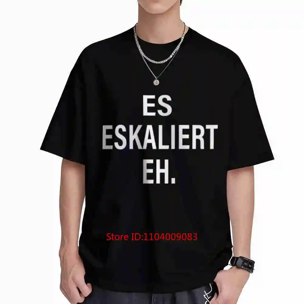 Bold Escalated It Escalates Anyway Slogan Short Sleeve Tee 100% Cotton T-Shirt