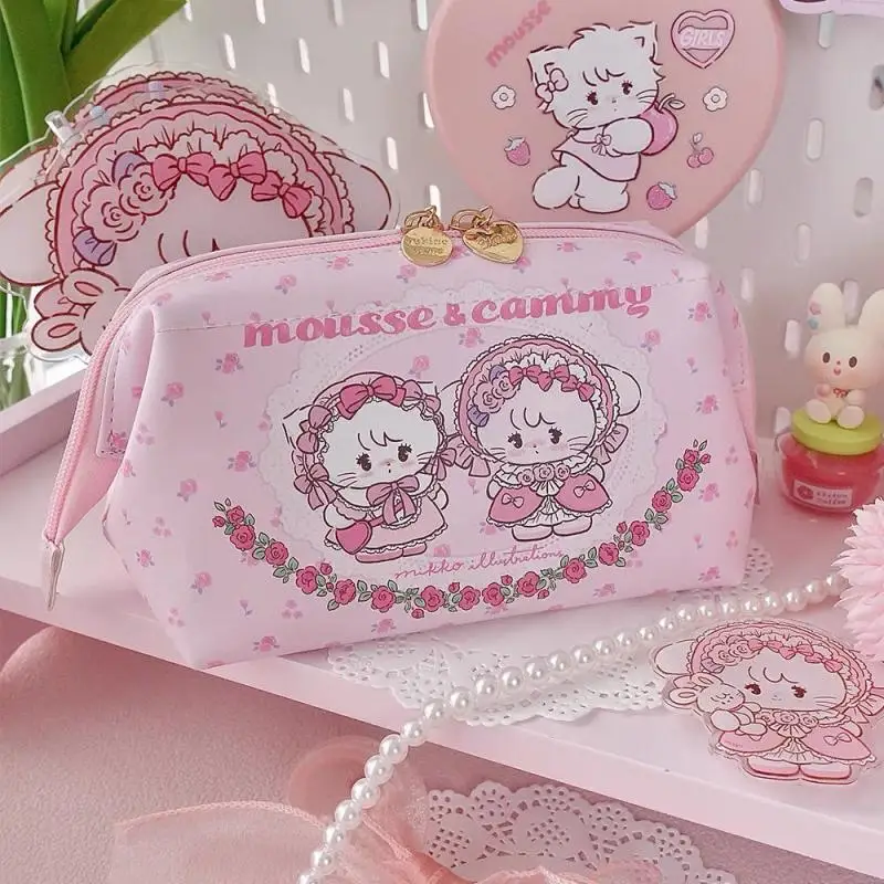 Nowy Kawaii uroczy Mikko Bag duża pojemność przechowywania torba przenośna wodoodporna podróżna kosmetyczka prezenty urodzinowe prezenty dla