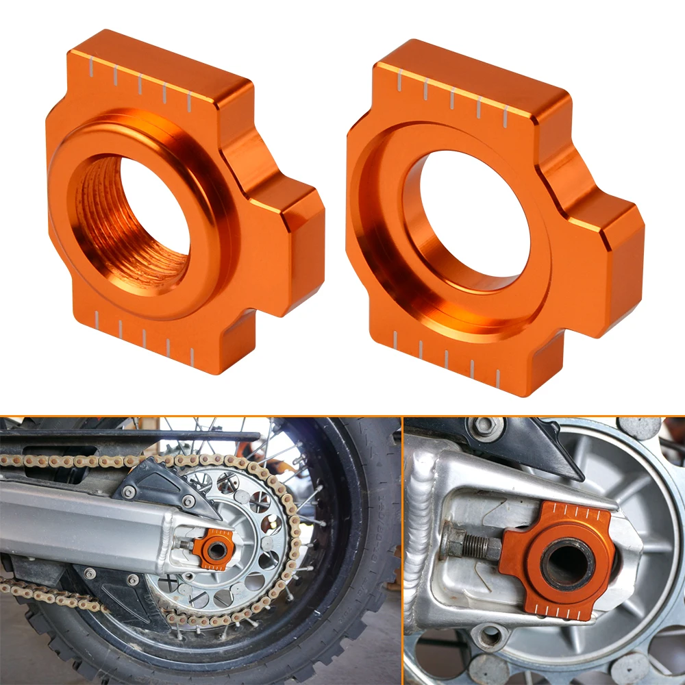 

Motorcycle Axle Block Chain Adjusters Chain Tensioner for KTM 790 Adventure 890 Adventure/R 2019-2025890 Duke 790 Duke 2018-2025