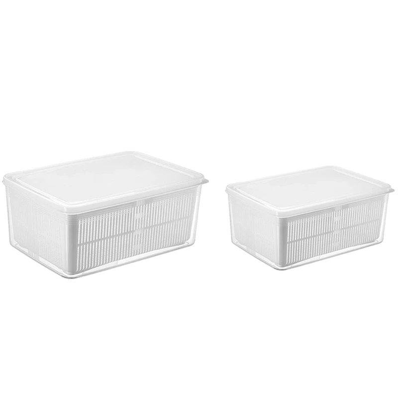 Fresh Produce Vegetable Fruit Storage Containers For Refrigerator - Produce Saver Storage Containers