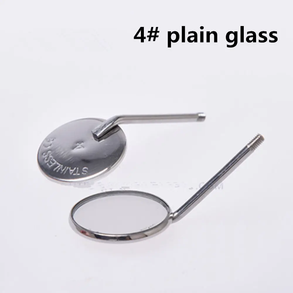 10pcs Plain Glass / Magnify Mouth Lens With 1pc Mirror Handle Dental Supplies