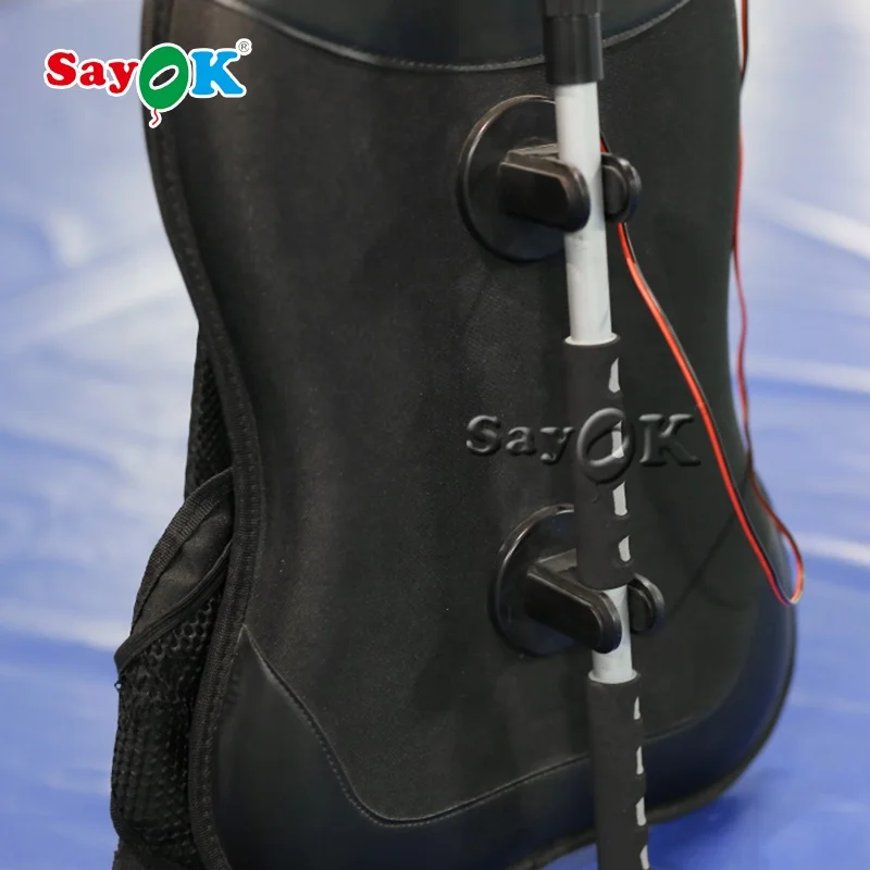 Led Light Inflatable Backpack Balloon Mobile Advertising Inflatable Ball Inflatable Backpack Ball With Logo