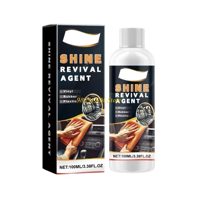 

68UF Car Plastic Restorer Coating Agent Auto Plastic Rubber Exterior Repair Clean Restoration Agent