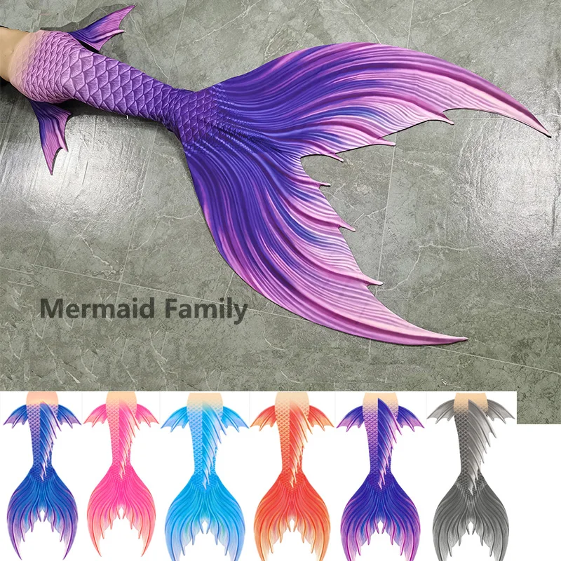 Drop Shipping Mermaid Tail Costume Cosplay With Big Flipper Mermaid Sports Fish Skin Cloth Dress Underwear With Monofin Fin