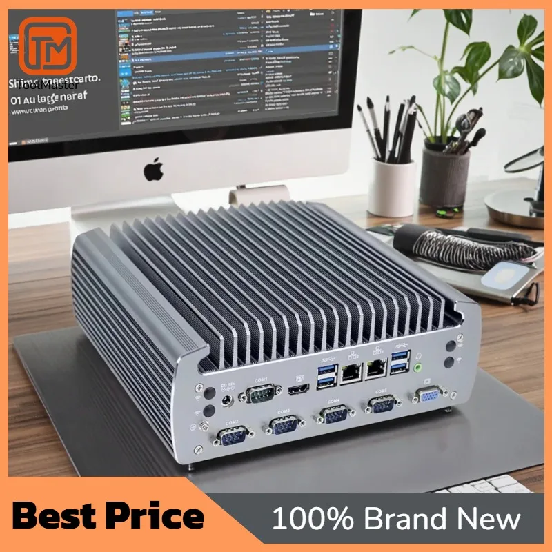 【New Arrival】R Fanless PC  Core I3 6100T Dual Gigabit Ethernet Embedded Industrial Mini PC For Desktop Application 32GB EU/