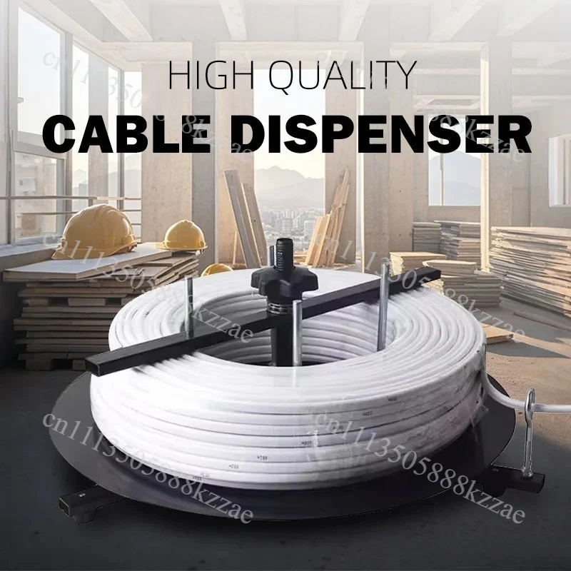 For BV Wire 1 Layer Dispenser Rack Electrician Cable Discharge Tray Stand Cables Organizational Tool Rotary Wires Feeder Tools
