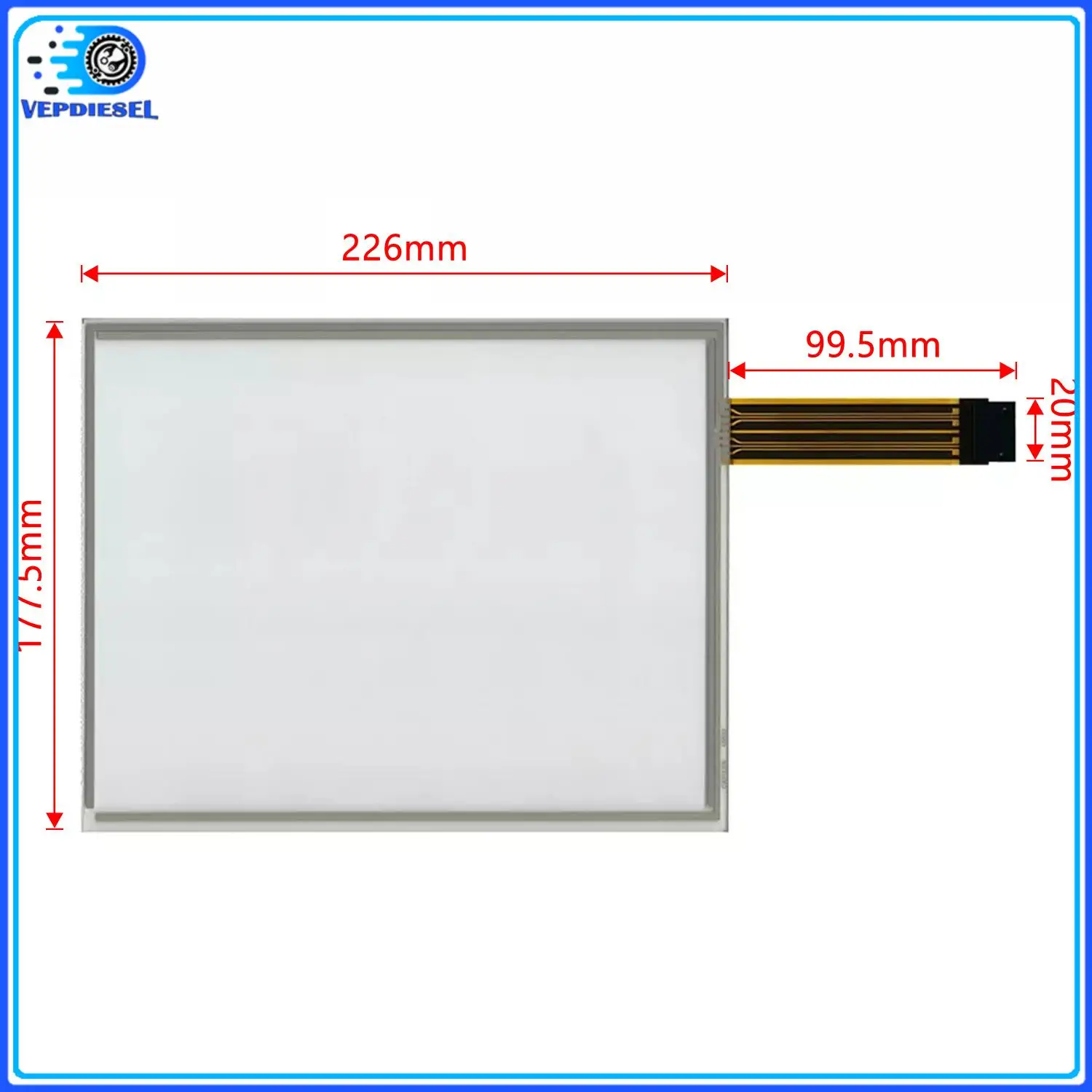 

10.4" 8 Wire Touch Digitizer PF80877 Original New For John Deer GreenStar GS2 2600 Computer Display Car Interior Parts