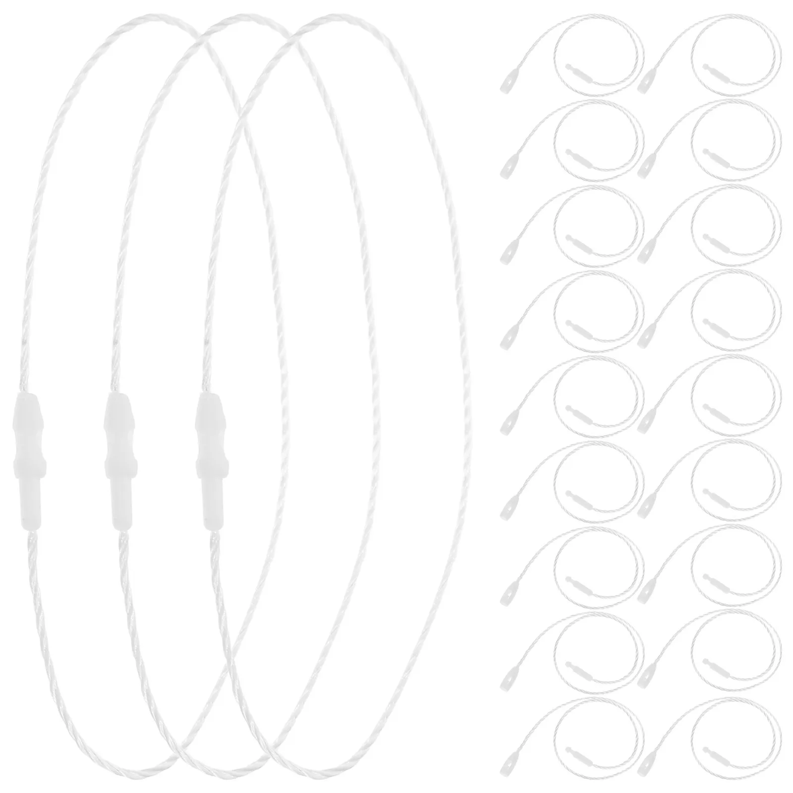 

1000Pcs Clothing Tag Fasteners Polyester Lanyard Strings Price Hanging Rope for Boutique Retail Lanyard Bulk Price Hanging Rope