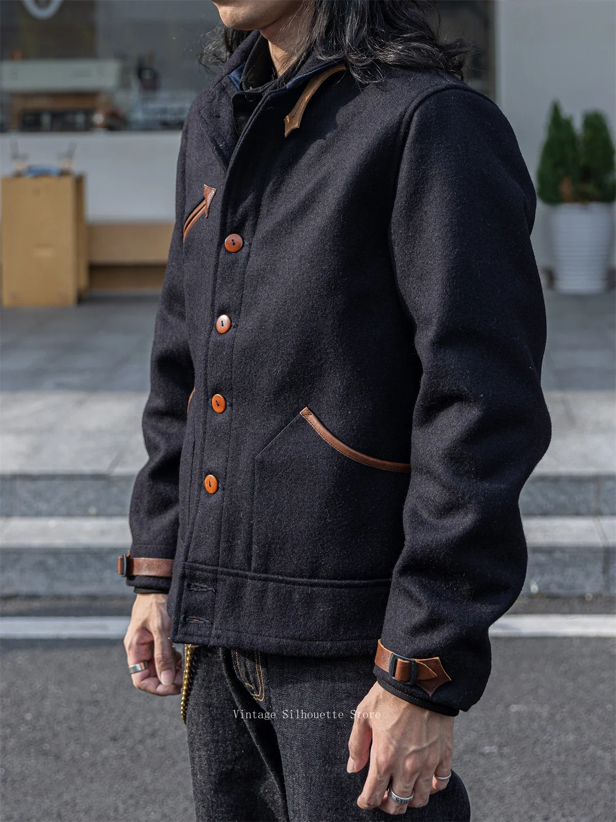 2026 Tornado 1930s Western Railway Contractor Wool Blend Jacket Americana Vintage Workwear Round-Collar Coat