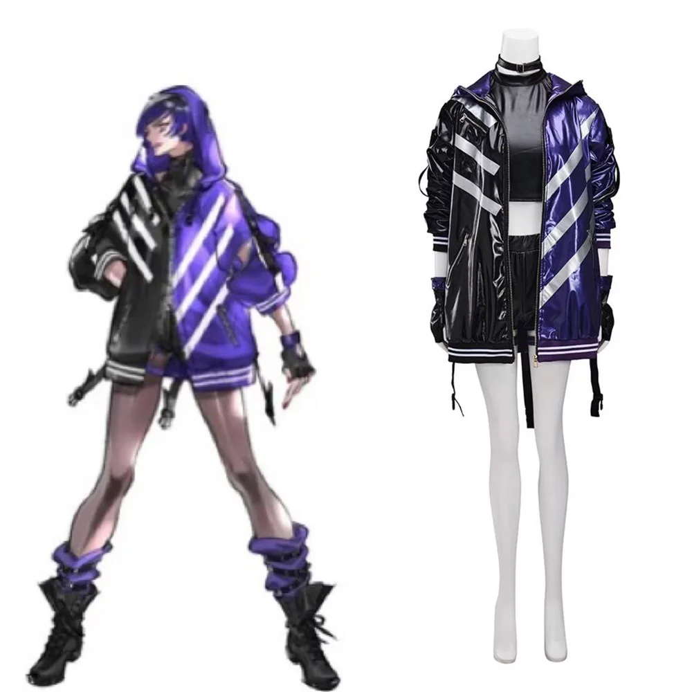 

Game Reina Cosplay Costume Women Tops Shorts Fantasia Suits Halloween Carnival Party Outfits