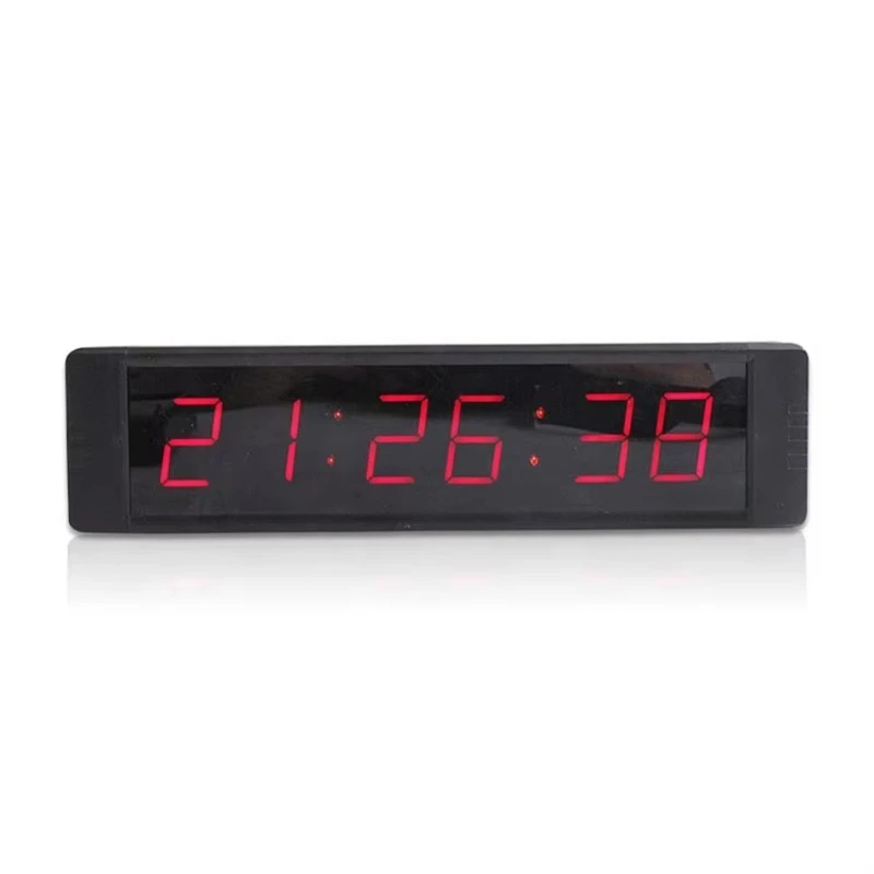 Aluminum alloy 1 inch 6-digit environmentally friendly metal table clock