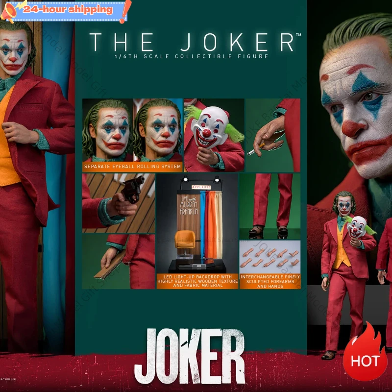 

Original Hot Toys HT DX42 The Joker Arthur Fleck Sculpted Hair Collector Edition 1/6th In Stock Anime Action Collection Figures