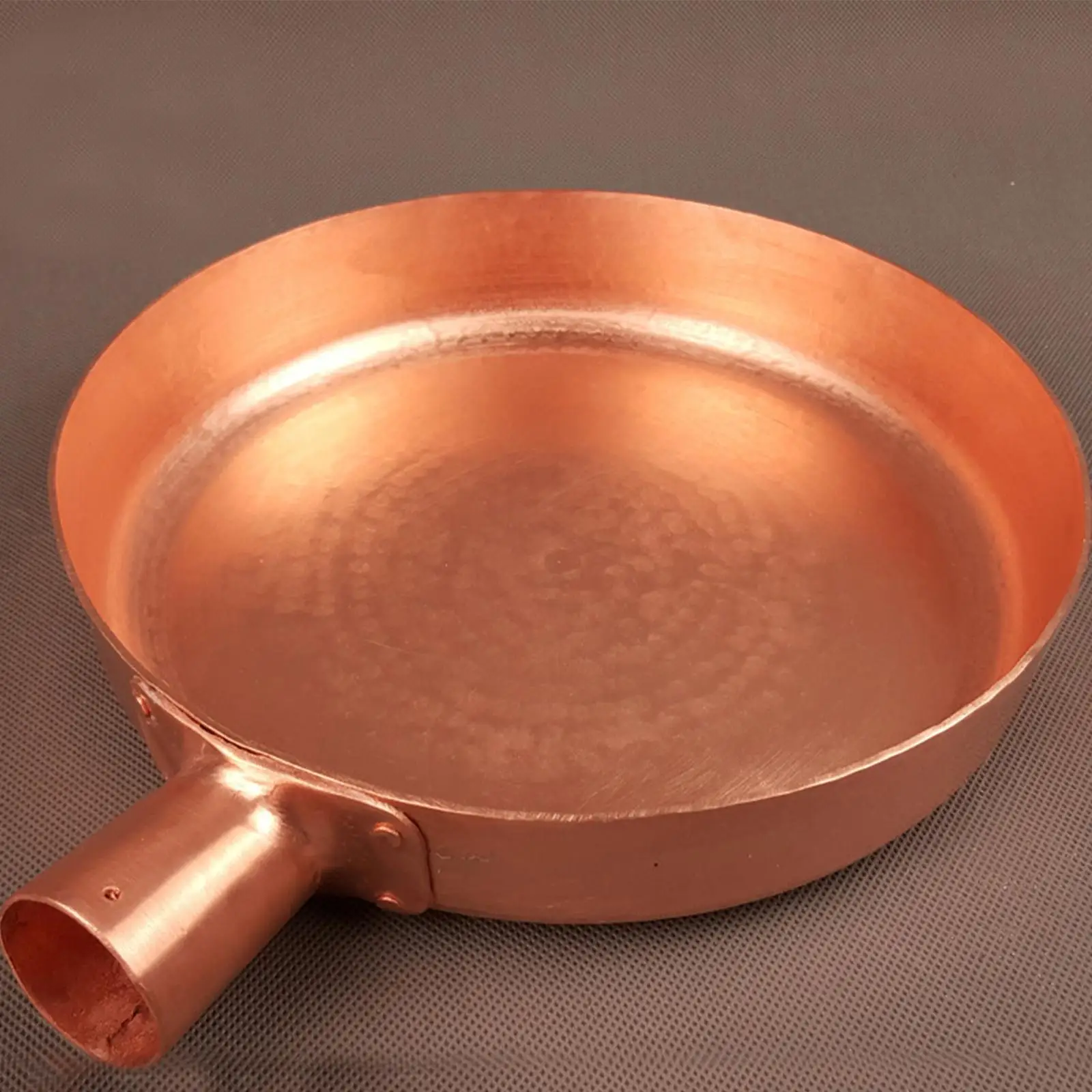 Kitchen Fry Pan Skillet Copper Ergonomic Handle Cookware Cooking Pan Butter