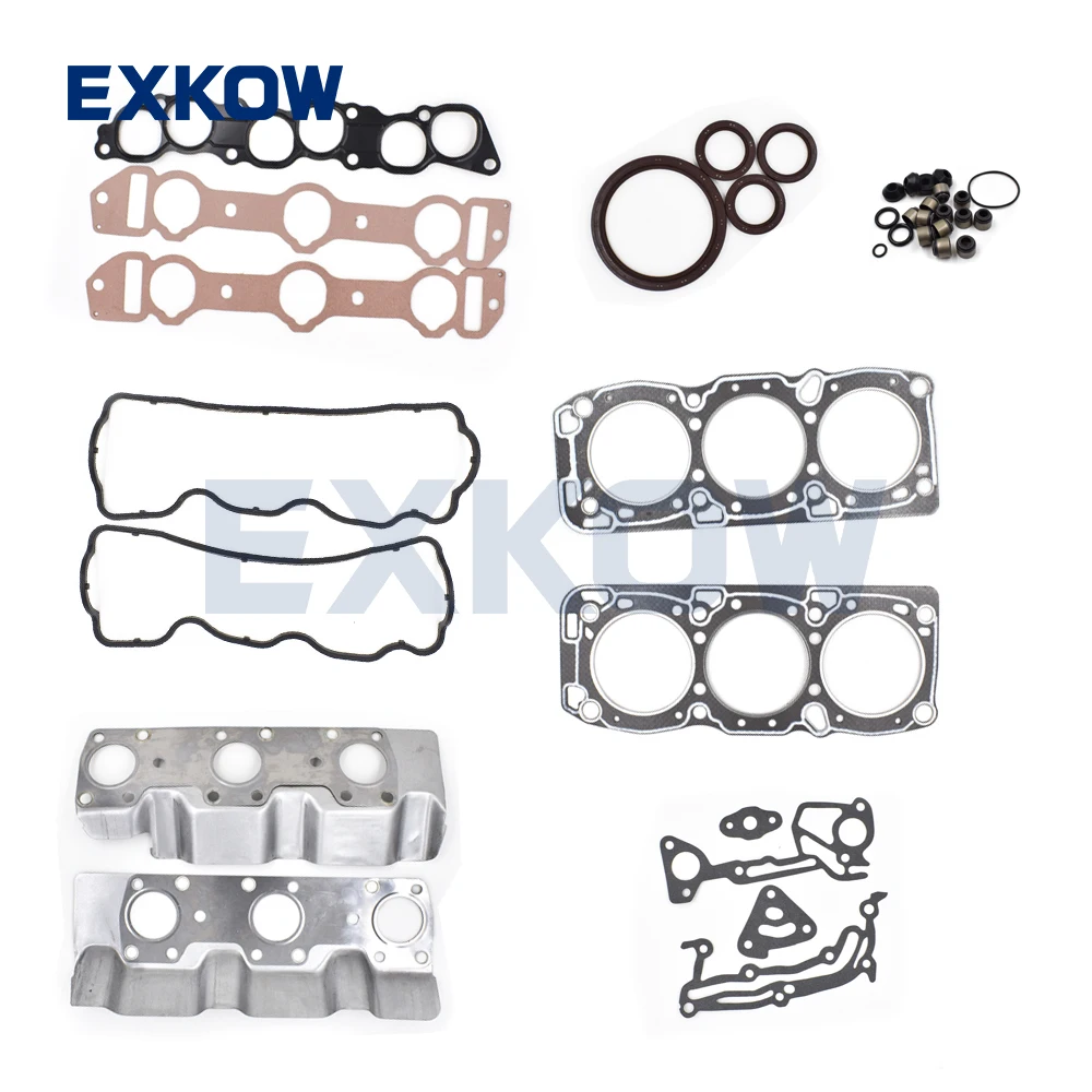 

12 Valves Engine Overhaul Gasket Kit for Mitsubishi PAJERO MONTERO II 2nd V23 V33 V43 3.0L 6G72 MD972899 MD997517