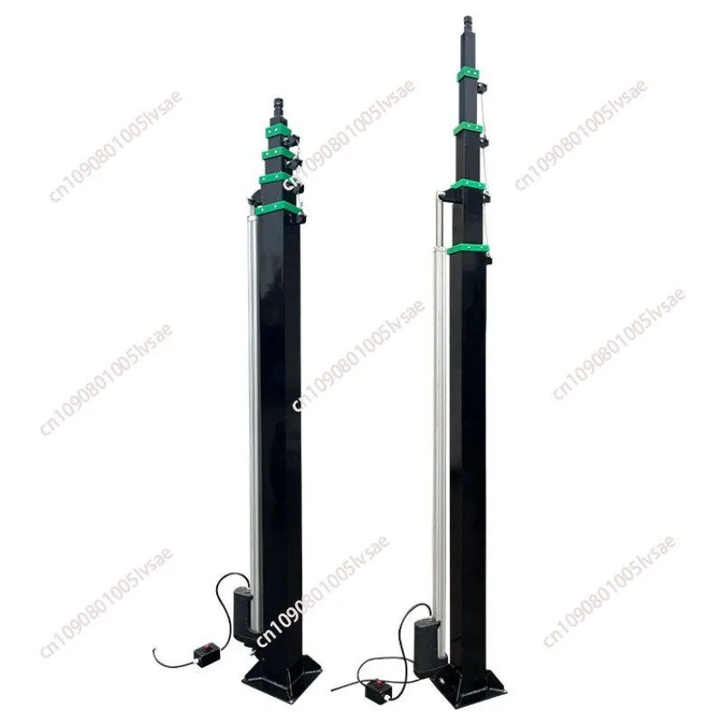 

Hand Cranked Pole, Manual Telescopic Mechanical Winch, Lifting Mast 3/4/5/6//8/9 Meters