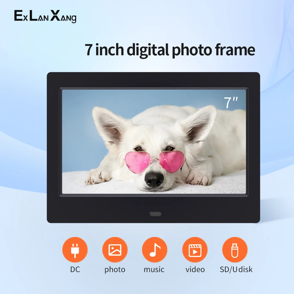 

Selling 7 Inch High Definition Picture Multimedia Player MP3/MP4 Alarm Clock Digital Photo Frame Christmas Gift
