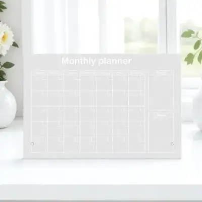 1Set Acrylic Erase Board Desktop Memo Writing Smooth Adjustable Landscape Vertical Angle