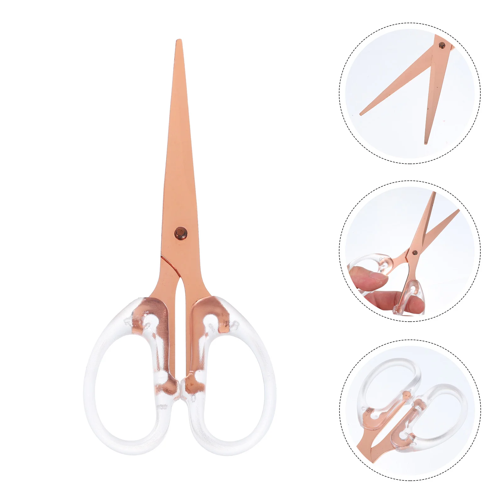 Multipurpose Scissors Colorful Office Supplies Paper Cutting Tool (Rose Gold) Kid for Students Child