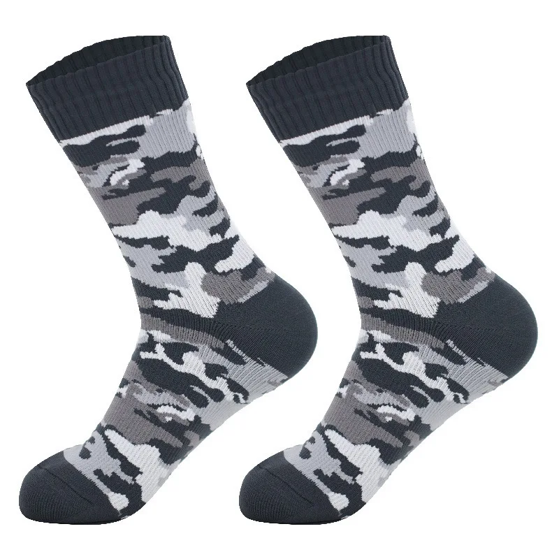 2PCS Breathable Waterproof Socks Warm Thermal Outdoor Socks for Hiking Camping Wading Skiing Snow Cycling Riding view 4