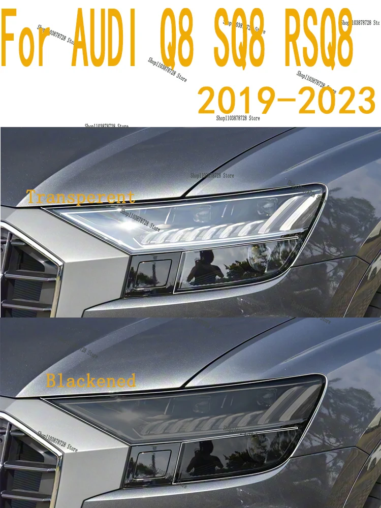 

Для AUDI Q8 SQ8 RSQ8 (2019-20233) модификация пленки для фар автомобильная наклейка против царапин специальная прозрачная защитная пленка из ТПУ