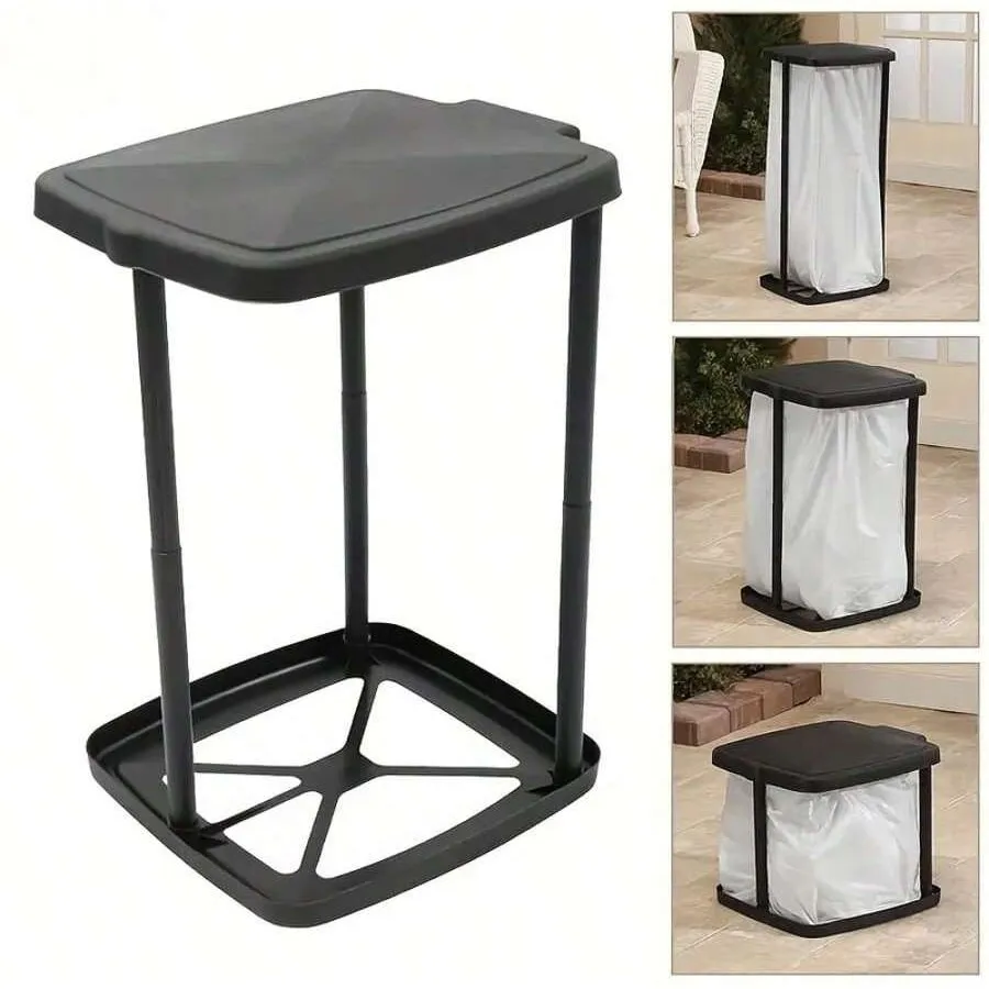 

Outdoor Camping Home Trash Can Large Capacity Folding Adjustable Height Trash Can Cannula Trash Rack Trash Can