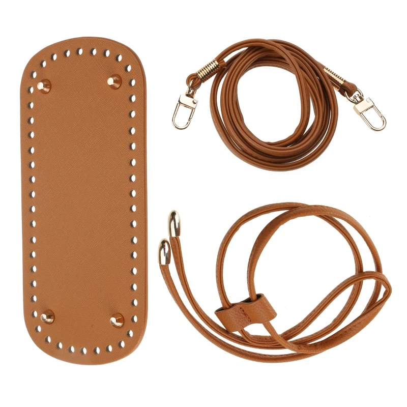 

X5XA Bag Bottom Shaper DIY Knitting with Bottom and Shoulder Strap 3 Colors