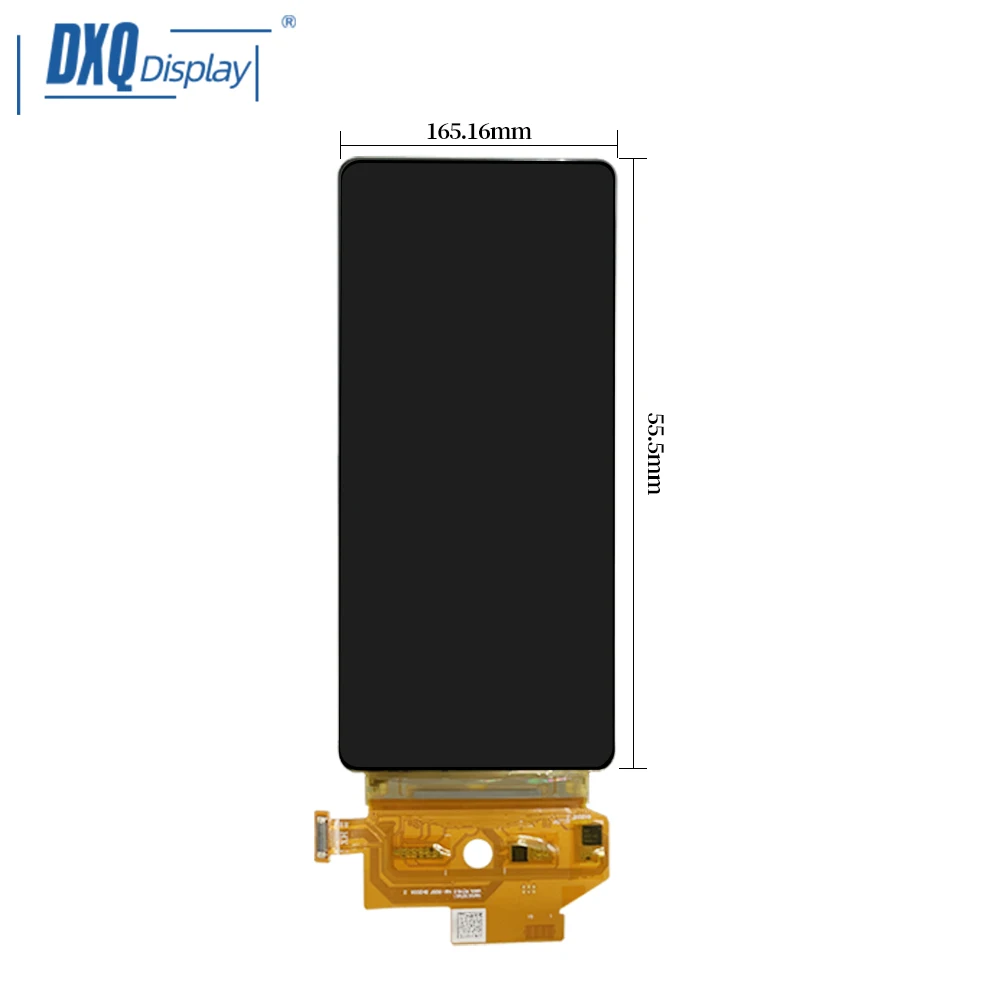 6.67 Inch 2400x1080 High Reflash Rate OLED Display Module with Incell Touch Capacitive MIPI AMOLED Flexible Screen
