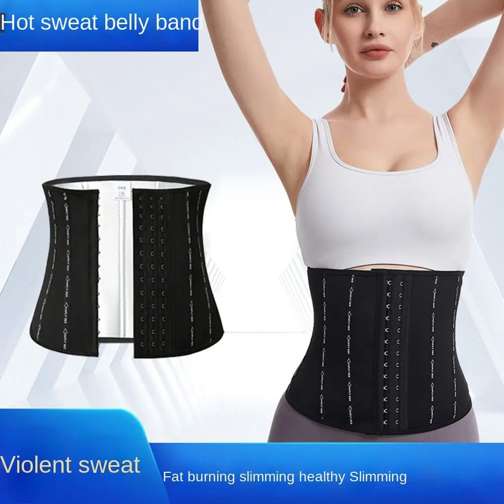 Sauna Sweat Belt Sweat to Lose Weight Woman Postpartum Waist Trainer Slimming Sheath Woman Flat Belly Fat Burning Girdle